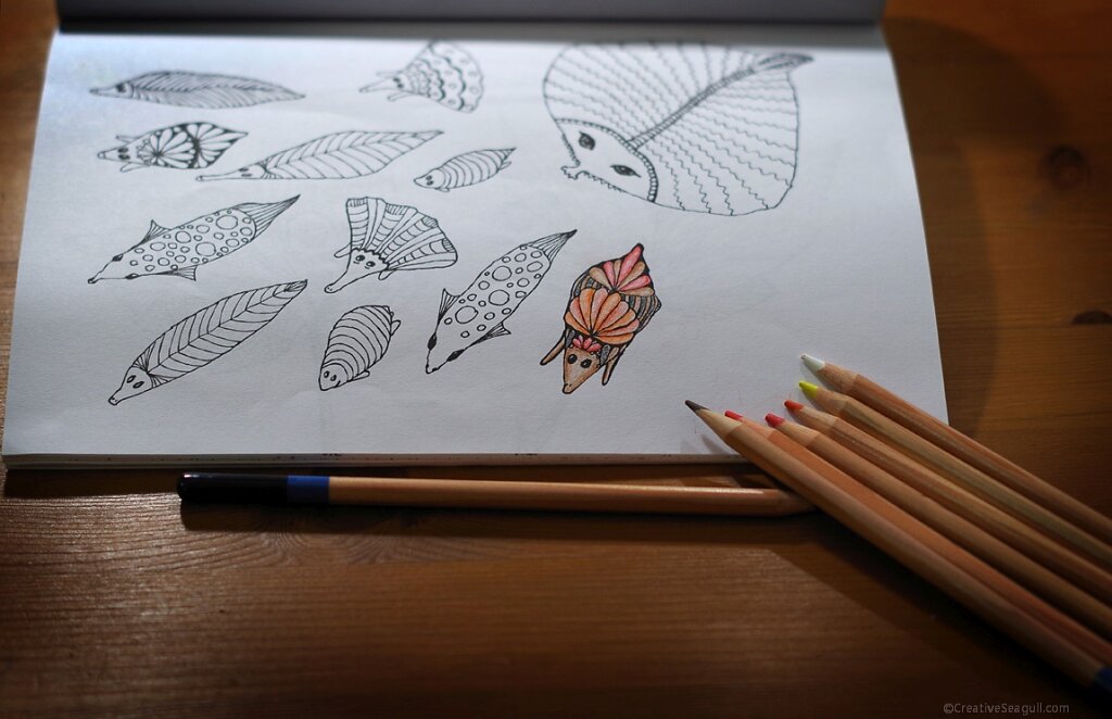 Colouring in progress