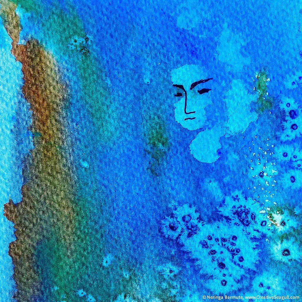 Face in Blue