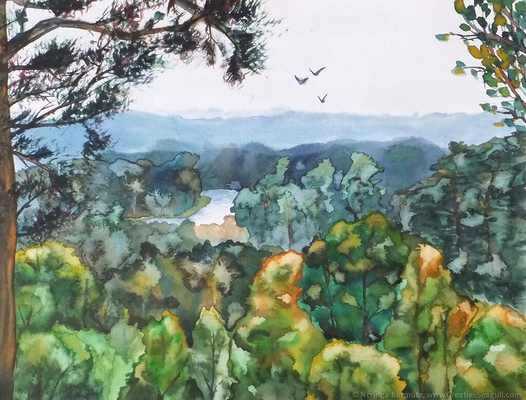 View from the hill, Lithuania