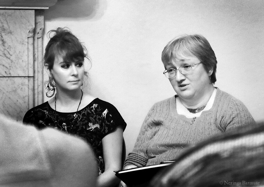 E. J. Swift and fantasy author Juliet E. McKenna 